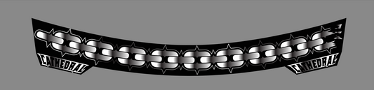 CHROME Chain Whip Visor Strip